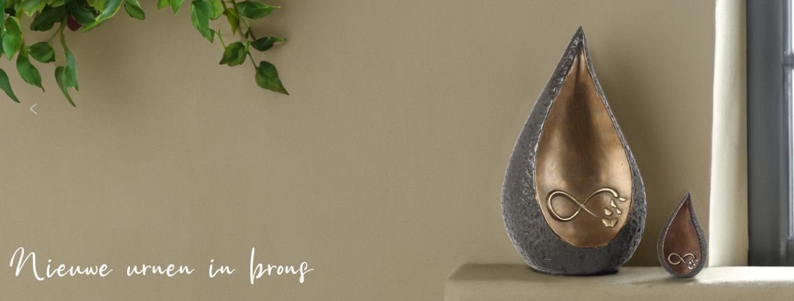 urn van brons vervaardigd